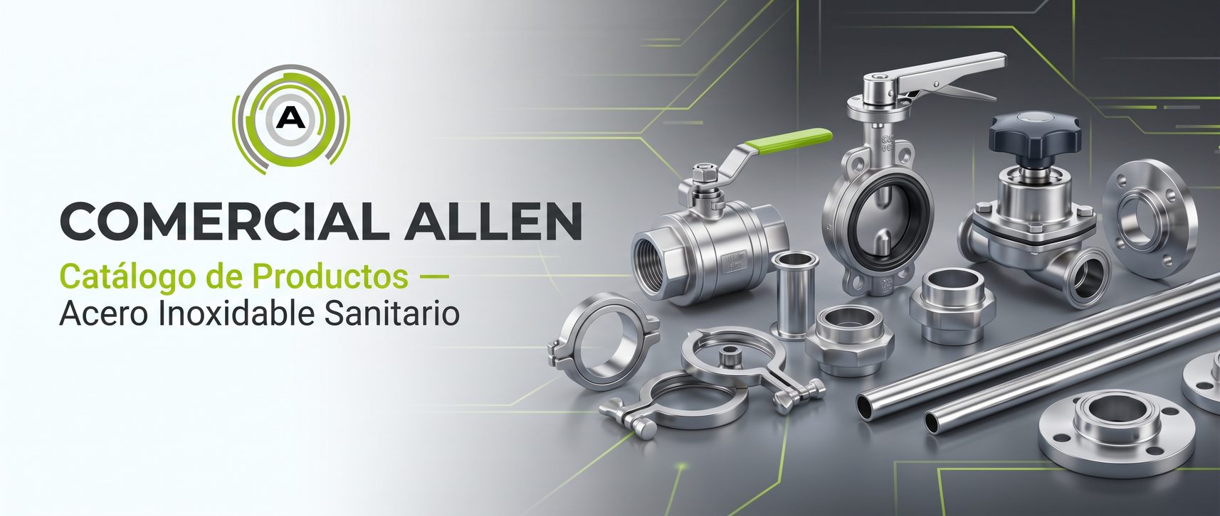 Comercial Allen — Catálogo de Productos — Acero Inoxidable Sanitario